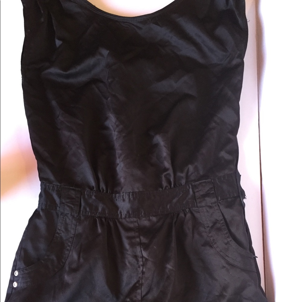 Black Satin Jumper